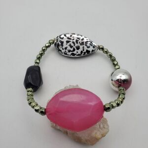 Zebra pink Poppin passion‎ bracelet B1403